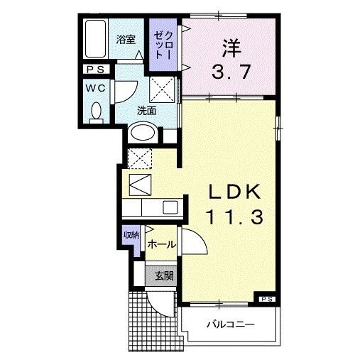埼玉県行田市佐間２ 行田市駅 1LDK アパート 賃貸物件詳細