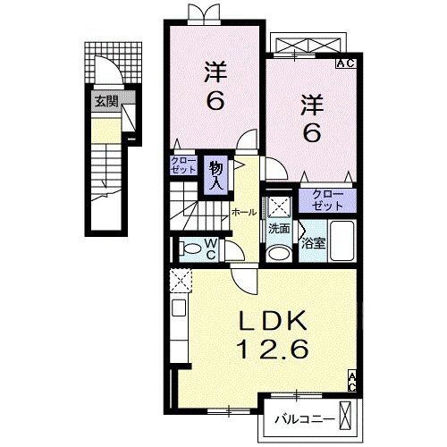 滋賀県彦根市高宮町 高宮駅 2LDK アパート 賃貸物件詳細