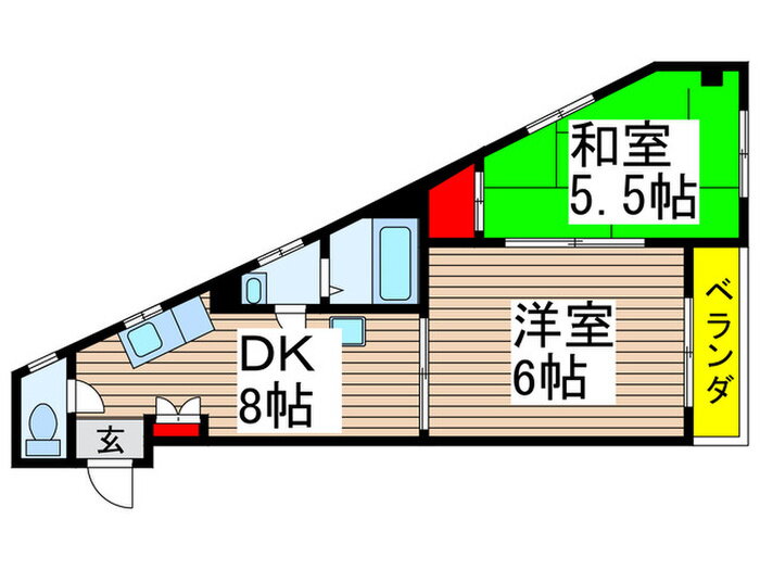 千葉県市川市菅野１ 京成八幡駅 2DK マンション 賃貸物件詳細