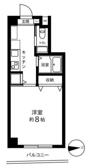 東京都府中市若松町２ 東府中駅 1K マンション 賃貸物件詳細