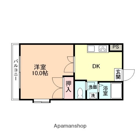 富山県富山市金泉寺 1DK アパート 賃貸物件詳細