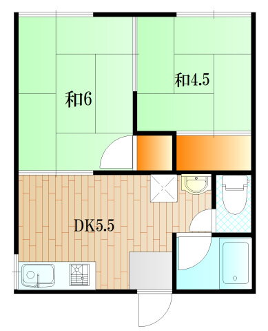 山口県下関市長府野久留米町 長府駅 2DK アパート 賃貸物件詳細