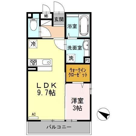 富山県魚津市仏田 経田駅 1LDK アパート 賃貸物件詳細