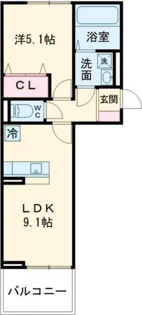 福岡県北九州市若松区用勺町 奥洞海駅 1LDK アパート 賃貸物件詳細