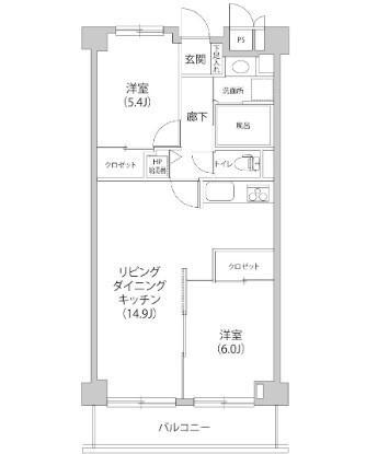 神奈川県川崎市中原区新丸子東２ 新丸子駅 2LDK マンション 賃貸物件詳細