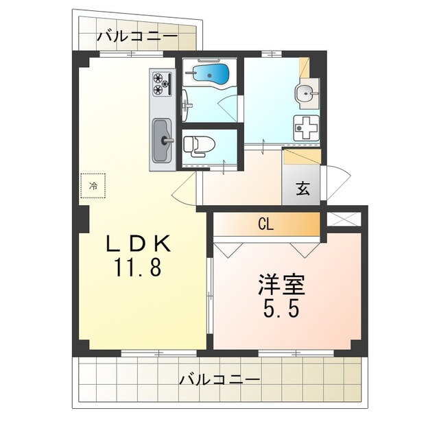 大阪府摂津市千里丘１ 千里丘駅 1LDK マンション 賃貸物件詳細