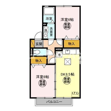 ベルコート　ＡＢＣＤ 1階 2DK 賃貸物件詳細