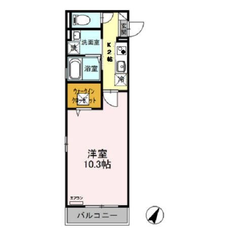 埼玉県越谷市北越谷２ 北越谷駅 1K アパート 賃貸物件詳細