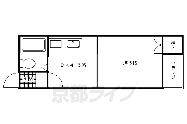 京都府長岡京市一文橋１ 長岡天神駅 1DK アパート 賃貸物件詳細