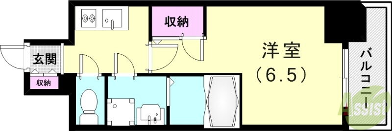 兵庫県尼崎市昭和南通７ 尼崎駅 1K マンション 賃貸物件詳細