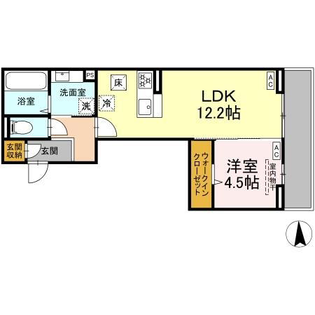 岡山県倉敷市浜ノ茶屋 倉敷駅 1LDK アパート 賃貸物件詳細