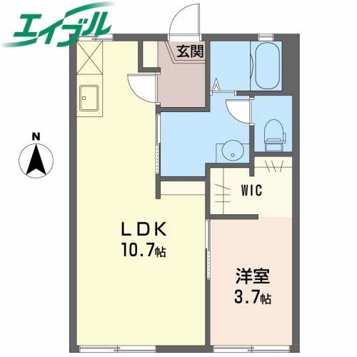 三重県松阪市中林町 六軒駅 1LDK アパート 賃貸物件詳細