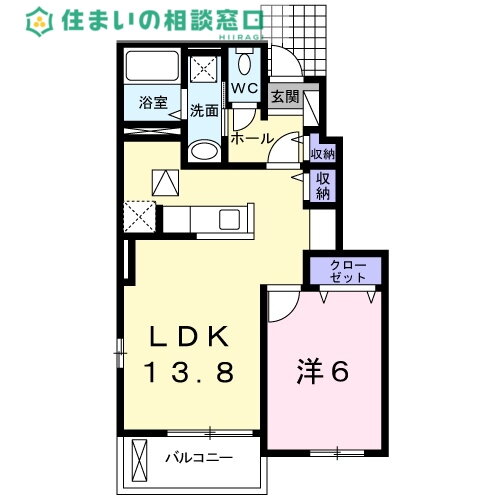 愛知県西尾市住崎１ 西尾駅 1LDK アパート 賃貸物件詳細