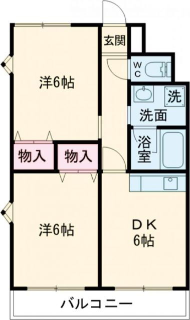 群馬県伊勢崎市波志江町 伊勢崎駅 2DK マンション 賃貸物件詳細