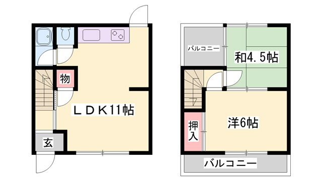 兵庫県高砂市曽根町 山陽曽根駅 2LDK アパート 賃貸物件詳細