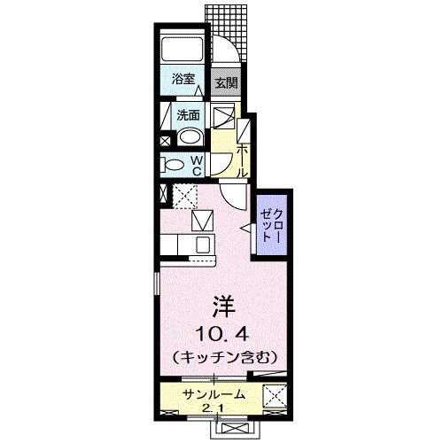 富山県富山市黒瀬北町１ 南富山駅 ワンルーム アパート 賃貸物件詳細
