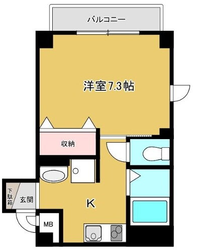 兵庫県姫路市豊沢町 姫路駅 1K マンション 賃貸物件詳細
