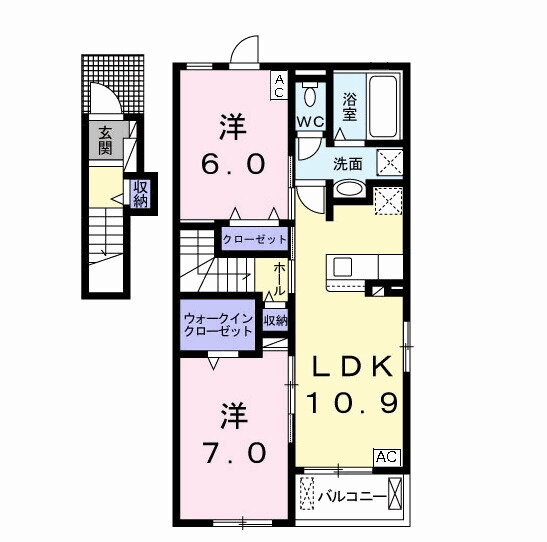 岐阜県岐阜市粟野東３ 岐阜駅 2LDK アパート 賃貸物件詳細