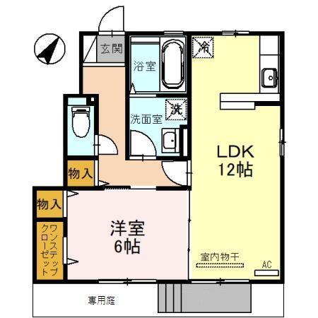 富山県富山市畑中 富山大学前駅 1LDK アパート 賃貸物件詳細