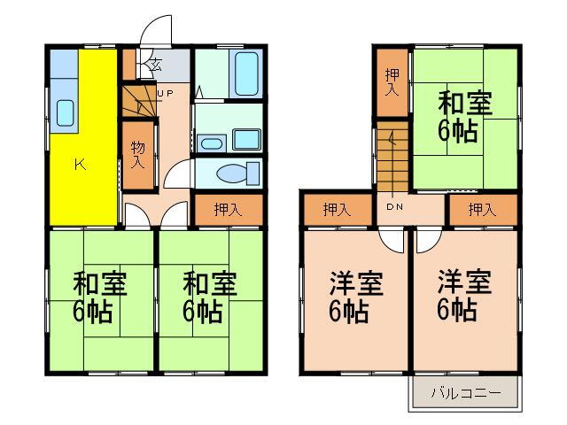 弥生メゾネット 1階 5K 賃貸物件詳細