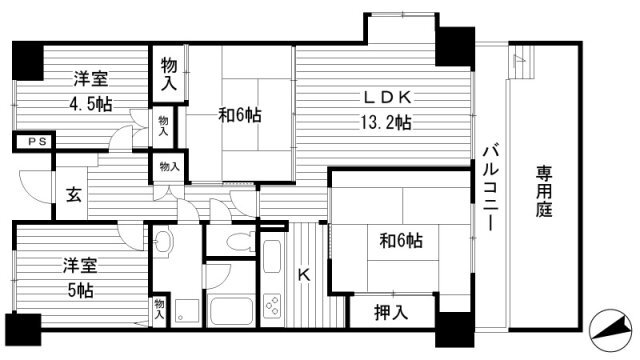 兵庫県姫路市城北本町 野里駅 4LDK マンション 賃貸物件詳細