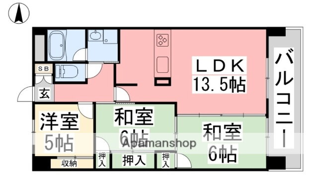 愛媛県松山市上市２ 道後公園駅 3LDK マンション 賃貸物件詳細