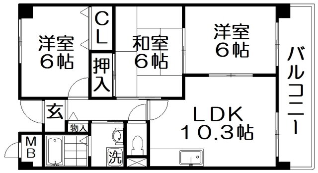 大阪府交野市星田４ 星田駅 3LDK マンション 賃貸物件詳細