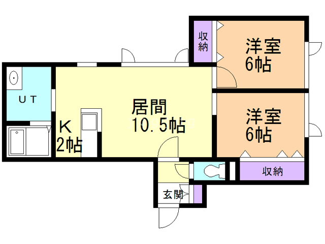 北海道旭川市東三条４ 2LDK アパート 賃貸物件詳細