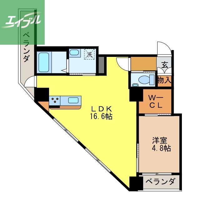ＬＡＨＡＩＮＡ 4階 1LDK 賃貸物件詳細