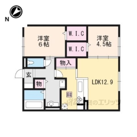 滋賀県守山市古高町 守山駅 2LDK アパート 賃貸物件詳細