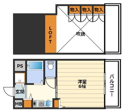 大阪府大阪市北区末広町 扇町駅 1K マンション 賃貸物件詳細
