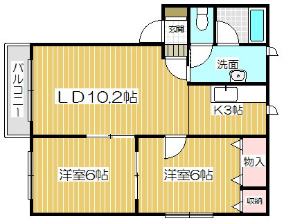 北海道中川郡幕別町札内桜町 札内駅 2LDK アパート 賃貸物件詳細