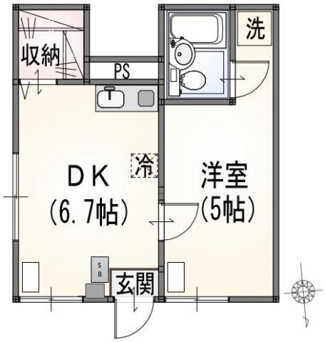 ワコンハーモニー 1階 ワンルーム 賃貸物件詳細