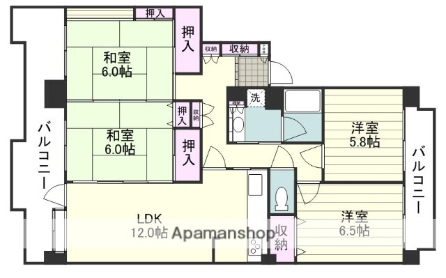 鹿児島県鹿児島市鴨池新町 南鹿児島駅 4LDK マンション 賃貸物件詳細