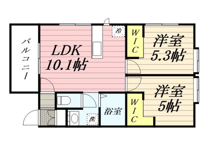 リナリア花川Ａ 2階 2LDK 賃貸物件詳細