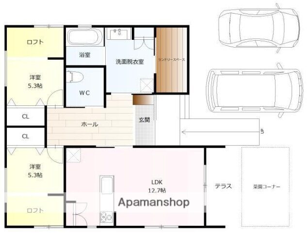 愛媛県松山市北斎院町 ＪＲ松山駅前駅 2LDK 一戸建て 賃貸物件詳細