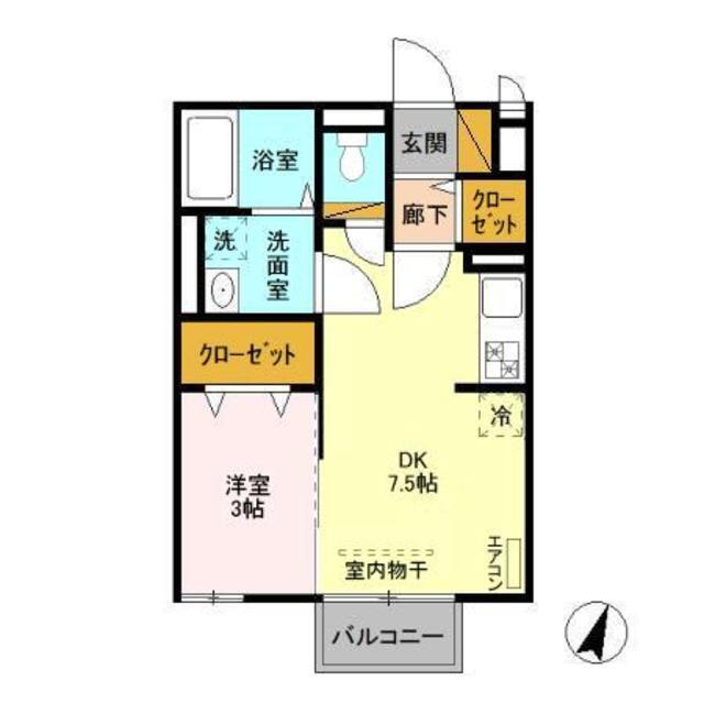 千葉県千葉市中央区登戸３ 新千葉駅 1DK アパート 賃貸物件詳細