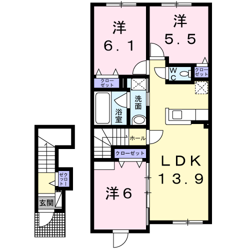 北海道旭川市大町一条１７ 旭川駅 3LDK アパート 賃貸物件詳細
