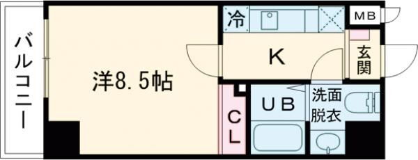 Ｓｋｙ　Ｍａｔｓｕｄｏ 5階 1K 賃貸物件詳細