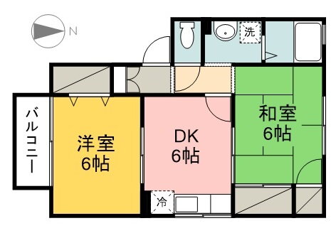 シャルム・石手 1階 2DK 賃貸物件詳細