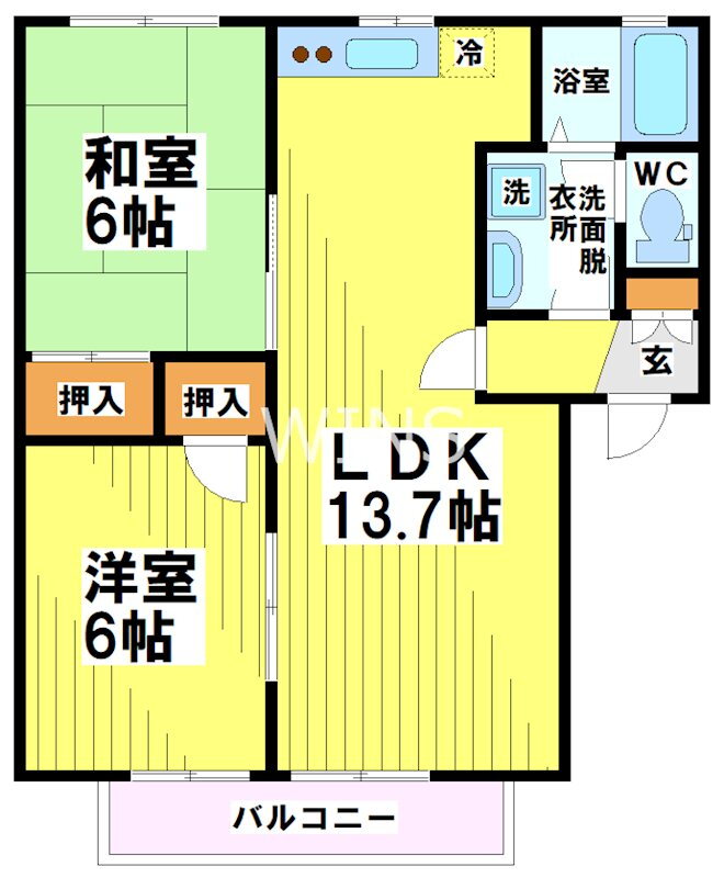 福岡県福岡市中央区赤坂３ 桜坂駅 2LDK アパート 賃貸物件詳細