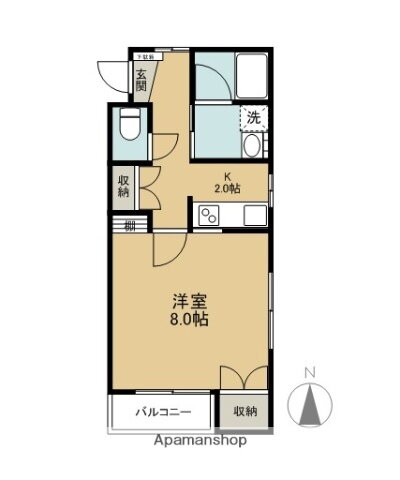 群馬県前橋市文京町２ 前橋駅 1K アパート 賃貸物件詳細