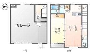 岡山県岡山市北区下中野 大元駅 1LDK アパート 賃貸物件詳細