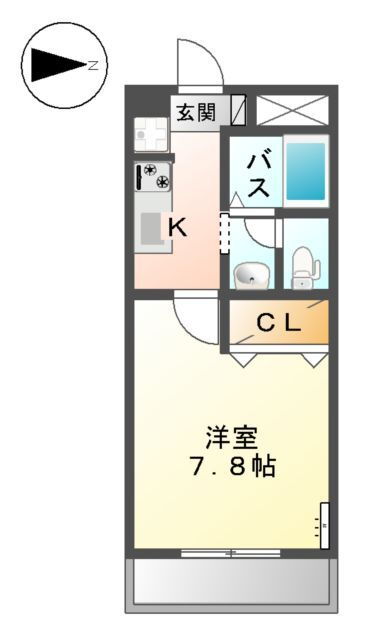 愛知県春日井市美濃町３ 勝川駅 1K アパート 賃貸物件詳細