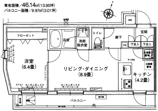 東京都新宿区北新宿１ 西新宿駅 1LDK マンション 賃貸物件詳細