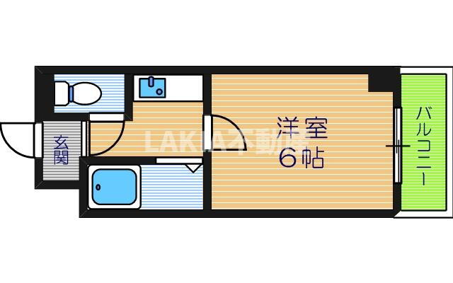 カルム四天王寺 10階 1K 賃貸物件詳細