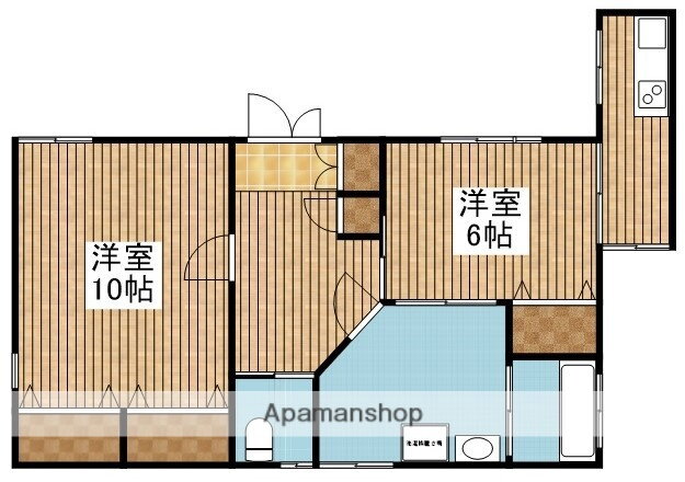 新潟県新潟市中央区米山３ 新潟駅 2K アパート 賃貸物件詳細