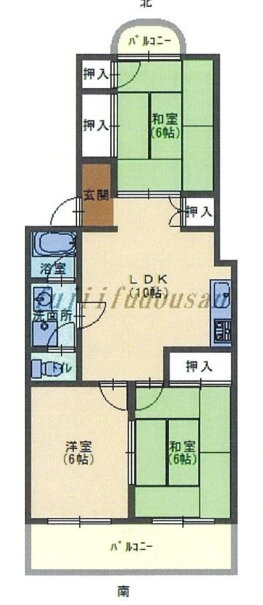 井上コーポ 2階 3LDK 賃貸物件詳細