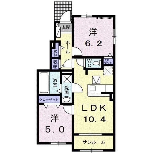 宮城県加美郡加美町城生字前田 古川駅 2LDK アパート 賃貸物件詳細