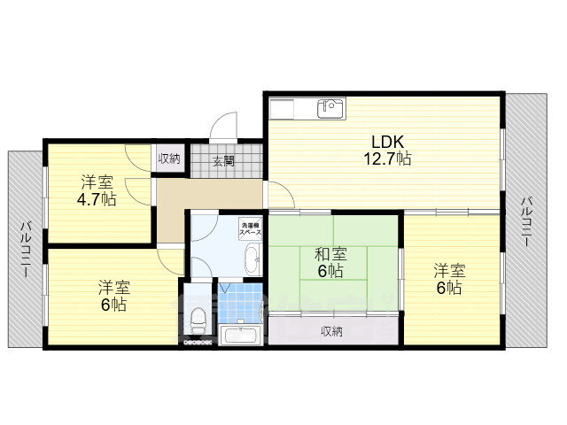 大阪府吹田市五月が丘南 吹田駅 4LDK マンション 賃貸物件詳細